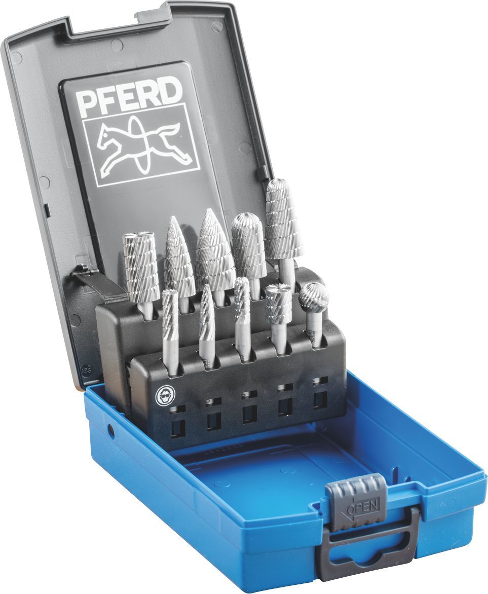 PFERD MILL STANDARD CUTTER SET HSS 81 CUT 3 10 PIECE